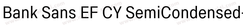Bank Sans EF CY SemiCondensed字体转换